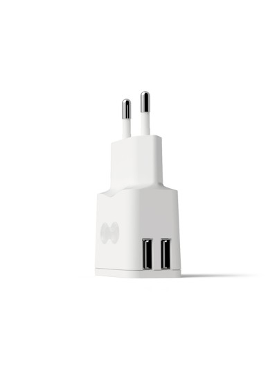 Cargador de pared groovy 2 usb color blanco