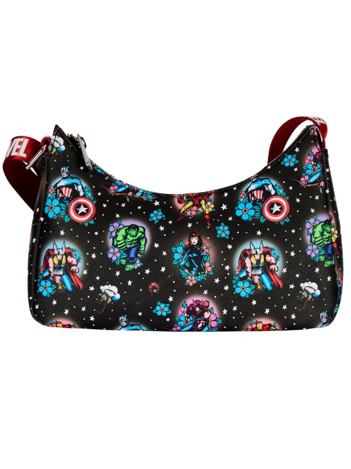 Bolso loungefly funko marvel avengers tattoo shoulder bag Bolso loungefly funko marvel avengers tattoo shoulder bag