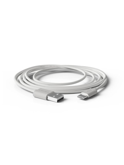 Cable groovy usb-a a tipo c longitud 2 mt color blanco