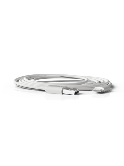 Cable groovy usb-a a tipo c longitud 2 mt color blanco