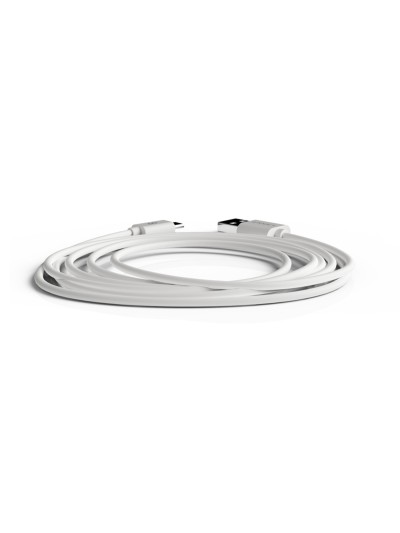 Cable groovy usb-a a micro usb longitud 2 mt color blanco