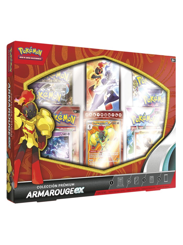 Juego de cartas pokemon tcg ex colección premium armarouge español