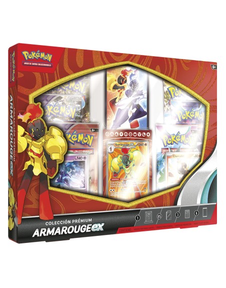 Juego de cartas pokemon tcg ex colección premium armarouge español