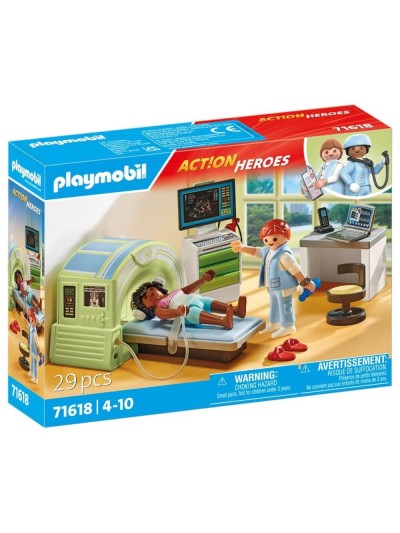 Playmobil action heroes: resonancia con paciente