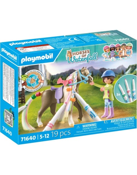 Playmobil set caballo para colorear