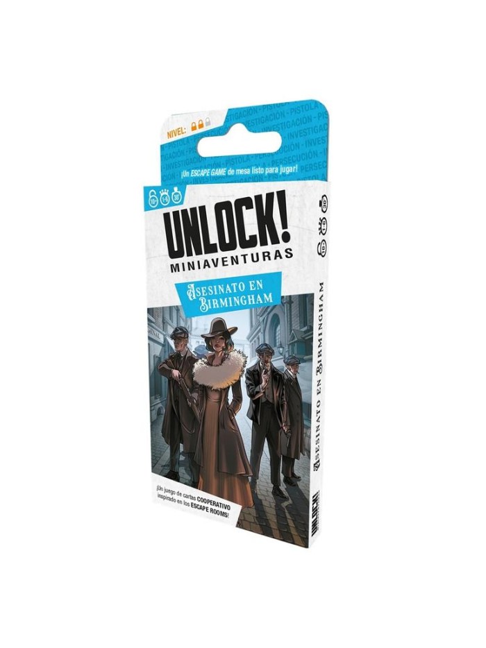 Juego de cartas unlock! miniaventuras asesinato en birmingham Juego de cartas unlock! miniaventuras asesinato en birmingham