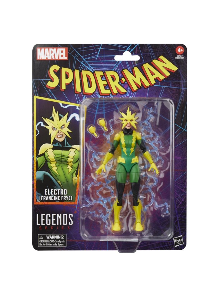 Figura hasbro marvel legends series spider - man electro (francine frye) Figura hasbro marvel legends series spider - man electro (francine frye)