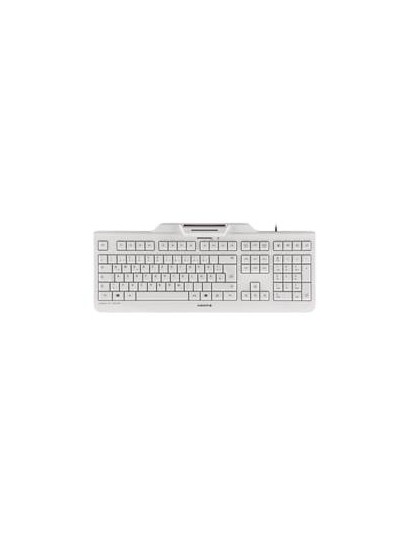 Teclado cherry kc 1000 sc lector de tarjeta chip integrado dni usb blanco