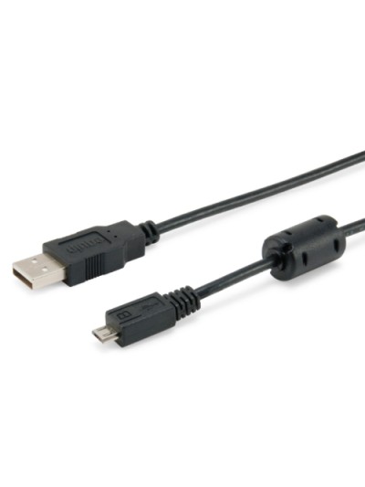 Cable usb 2.0 equip tipo a - micro usb tipo b 1.8m con ferrita