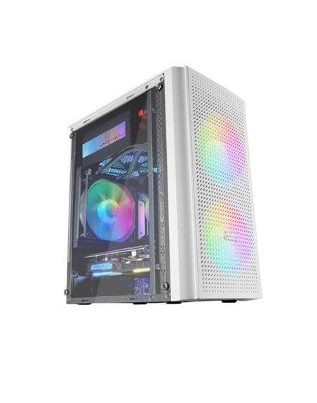 Caja ordenador mars gaming mc300w white micro - atx 1 x usb 3.0 2 x usb 2.0 3 x 120mm frgb