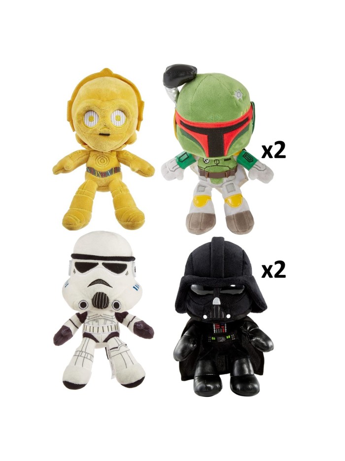 Surtido peluches mattel star wars 20 cm 6 unidades Surtido peluches mattel star wars 20 cm 6 unidades