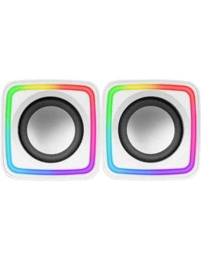 Altavoces mars gaming mscubew 8w blanco