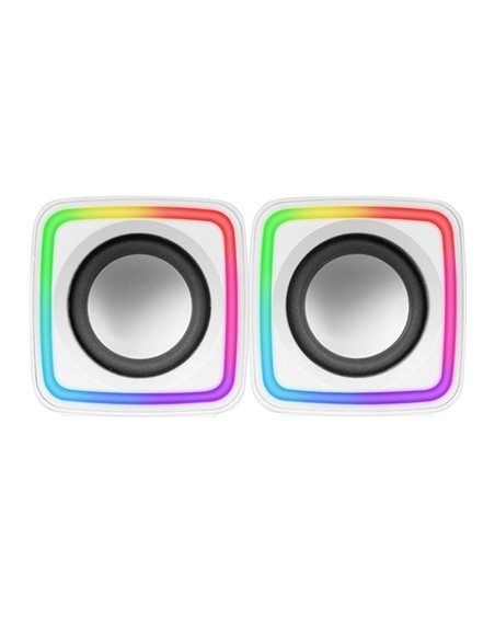Altavoces mars gaming mscubew 8w blanco