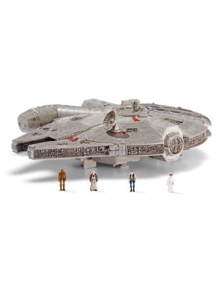 Figura star wars halcon milenario con luz y sonido