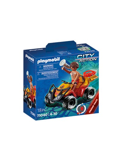 Playmobil city action quad de rescate