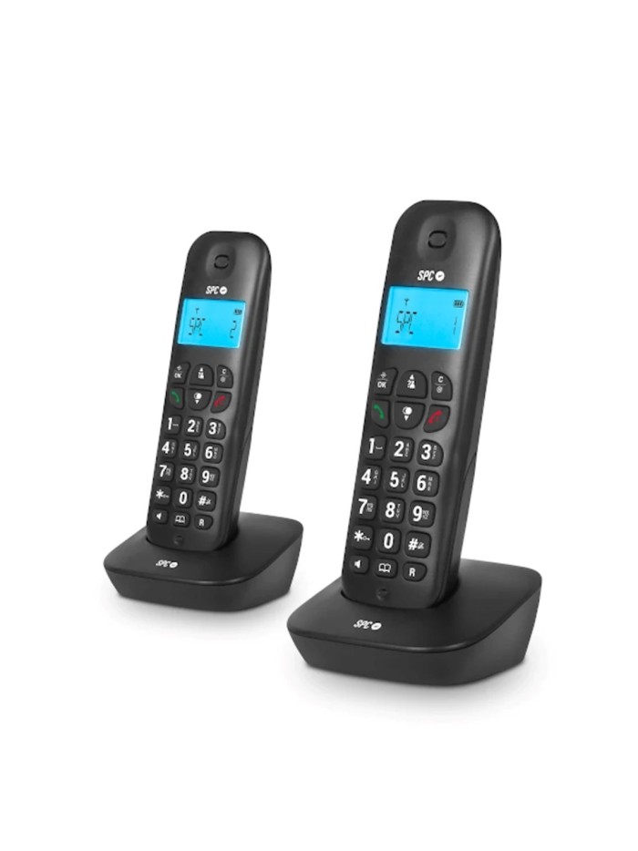 Telefono inalambrico spc dect air pro duo negro Telefono inalambrico spc dect air pro duo negro