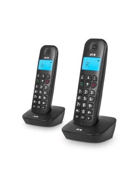 Telefono inalambrico spc dect air pro duo negro
