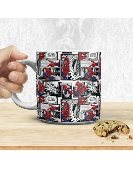 Taza xl paladone spider - man página de comic