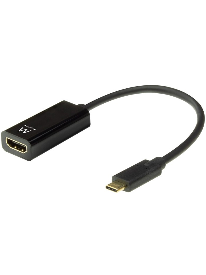 Cable adaptador ewent usb tipo c a hdmi 4k - 30hz macho - hembra Cable adaptador ewent usb tipo c a hdmi 4k - 30hz macho - hembra