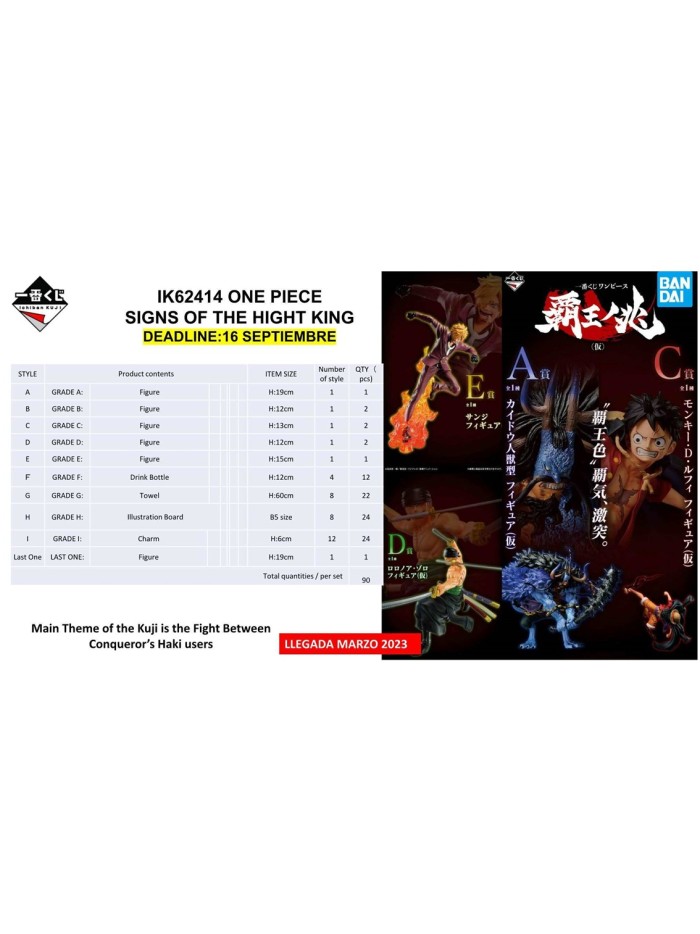 Ichiban kuji banpresto one piece signs of the hight king Ichiban kuji banpresto one piece signs of the hight king