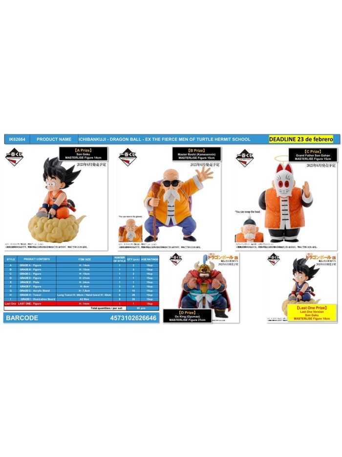 Ichiban kuji banpresto dragon ball ex the fierce men of turtle hermit school Ichiban kuji banpresto dragon ball ex the fierce men of turtle hermit school