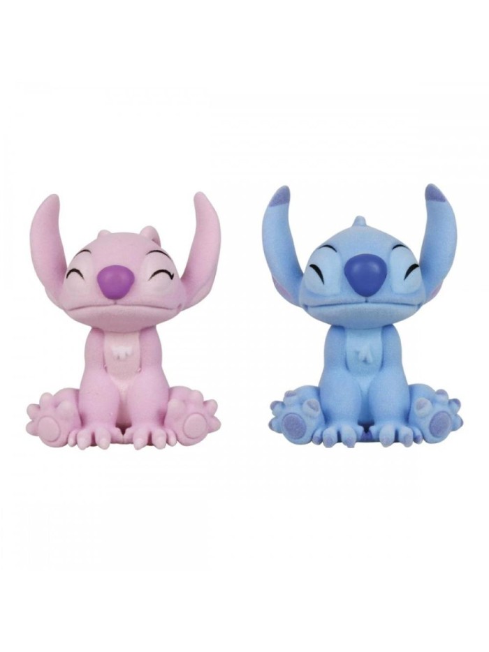 Pack de 2 figuras flocadas enesco disney stitch y angel beso Pack de 2 figuras flocadas enesco disney stitch y angel beso