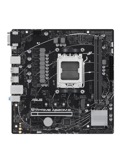 Asus amd prime a620m - e - csm socket am5 ddr5 x2 4800mhz max 64gb hdmi displayport d - sub matx