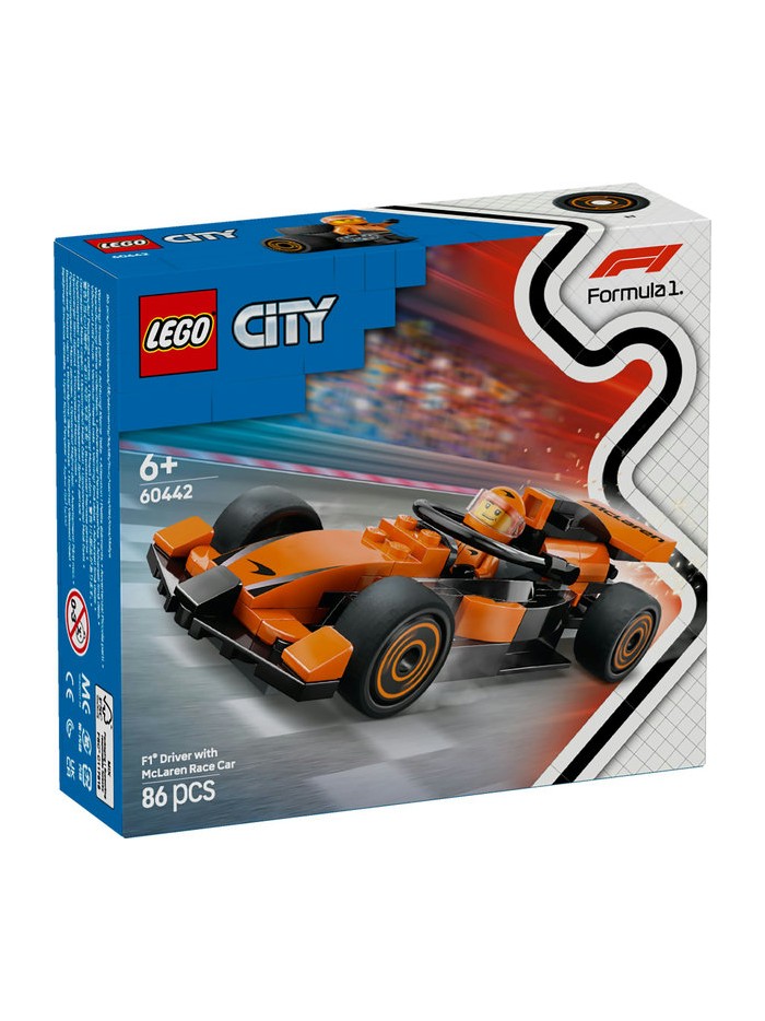 Lego city piloto de formula 1 con coche mclaren Lego city piloto de formula 1 con coche mclaren