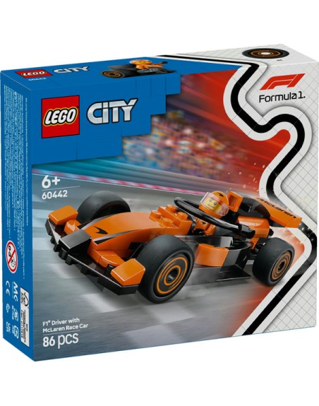 Lego city piloto de formula 1 con coche mclaren