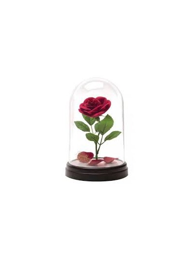 Lampara paladone disney la bella y la bestia rosa encantada