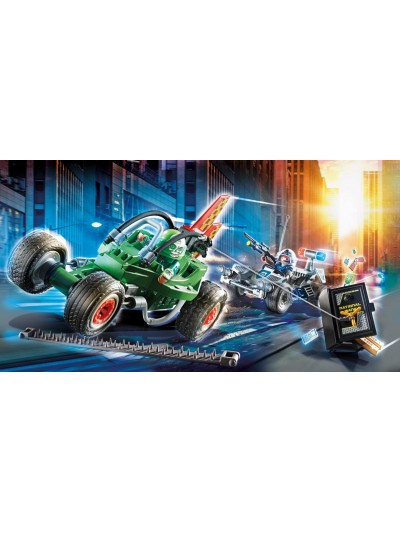 Playmobil ciudad kart policial persecucion ladron de caja fuerte