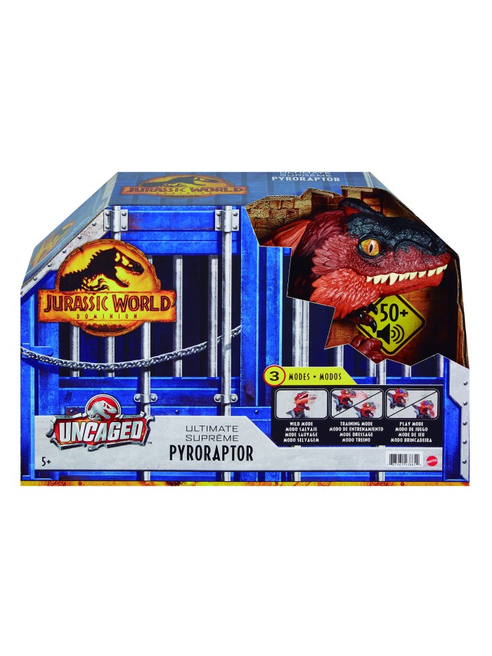 Figura mattel jurassic world dinosaurio desenjaulado en llamas Figura mattel jurassic world dinosaurio desenjaulado en llamas