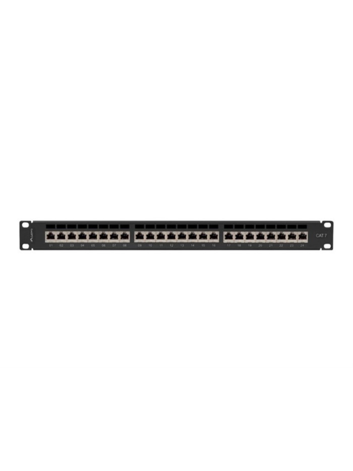 Patch panel lanberg 24 puertos 1u cat.7 ftp 19 pulgadas negro Patch panel lanberg 24 puertos 1u cat.7 ftp 19 pulgadas negro