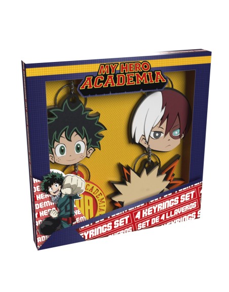 Set llaveros cyp brands my hero academia 4 llaveros