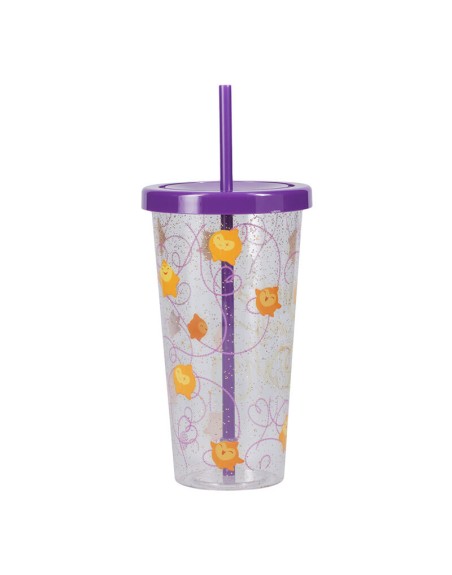 Vaso con pajita paladone wish