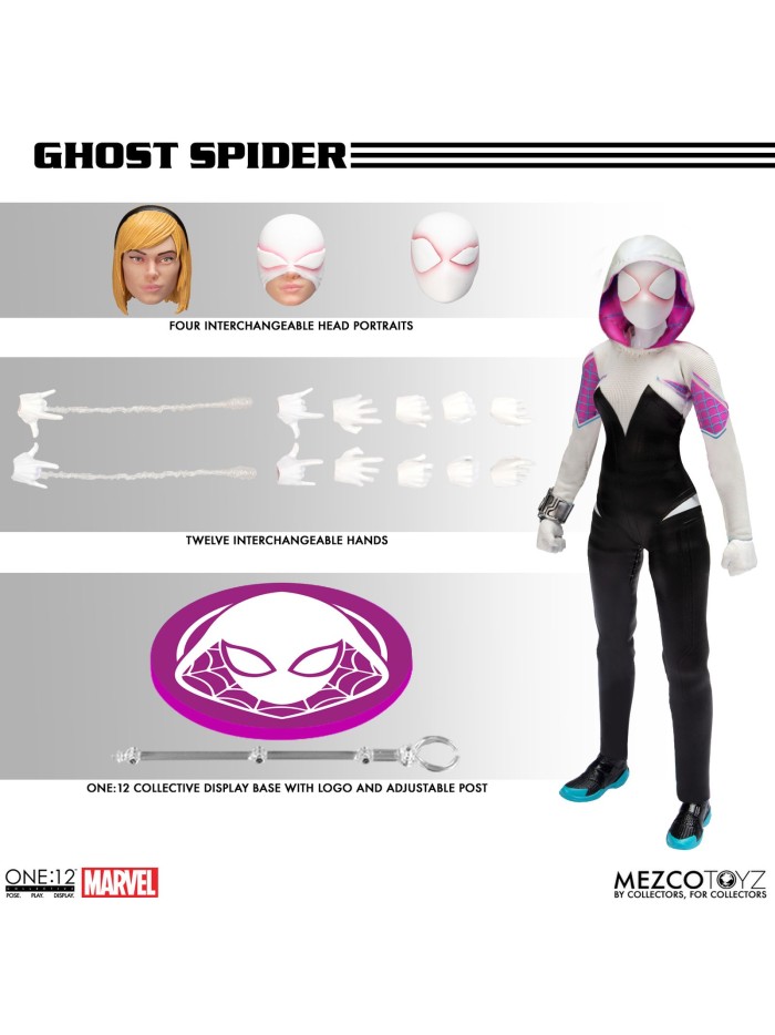 Ghost - spider fig 16 cm marvel one:12 collective Ghost - spider fig 16 cm marvel one:12 collective