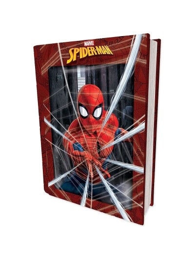 Puzzle libro lenticular prime 3d marvel spiderman 300 piezas