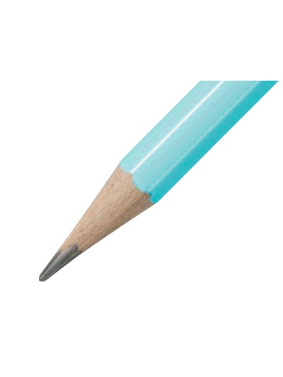 Lapices de grafito con goma stabilo swano mina 2,2 mm dureza hb azul pastel
