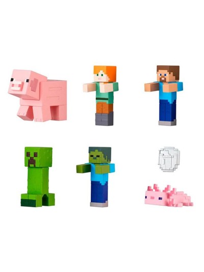 Set gashapon figuras bandai lote 40 articulos minecraft narabundesu