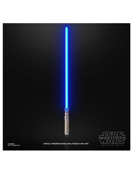 Replica hasbro 1:1 force x sable de luz leia organa black series