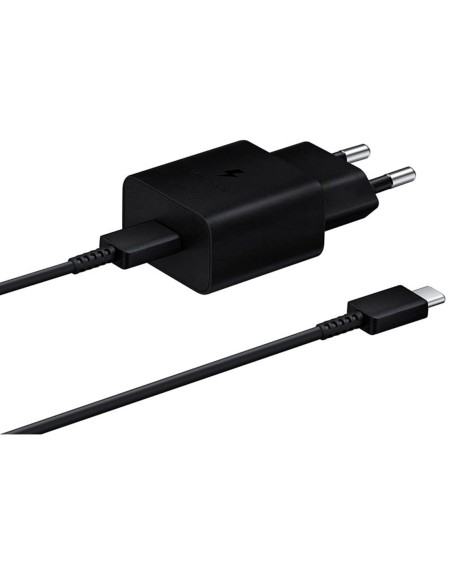 Cargador samsung ep - t1510 usb tipo c negro + cable usb tipo c 15w
