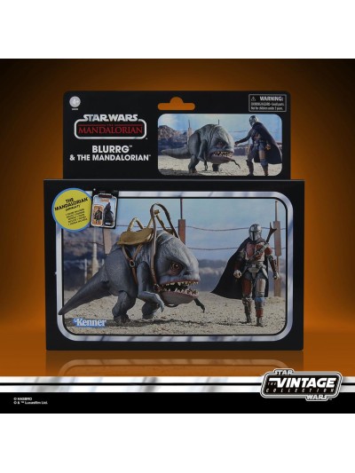Set 2 figuras hasbro star wars the vintage collection blurrg & the mandalorian