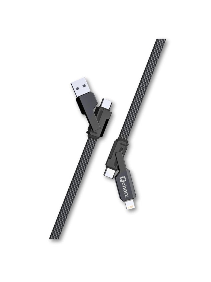 Cable qcharx porto multicabezal - usb a c - usb a lt - usb c a usb c - usb c a lt Cable qcharx porto multicabezal - usb a c - usb a lt - usb c a usb c - usb c a lt