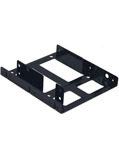 Adaptador bahia coolbox 3.5 a 2.5 x2 hdd ssd interno metalico