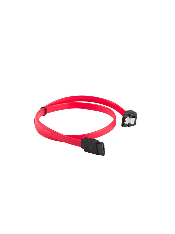 Cable sata iii lanberg 6gb - s hembra hembra angulo clip metal 0.5m Cable sata iii lanberg 6gb - s hembra hembra angulo clip metal 0.5m