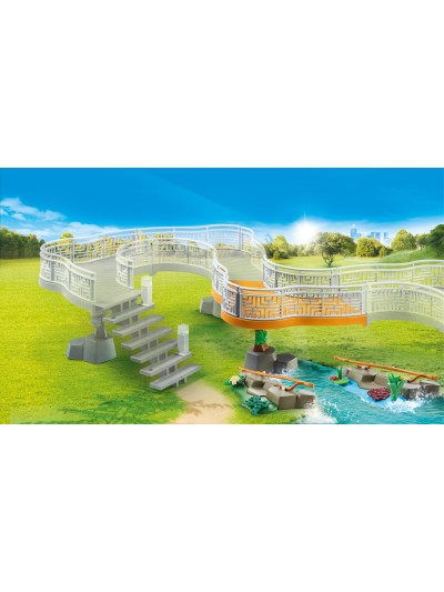 Playmobil diversion en familia extension plataforma de observacion zoo