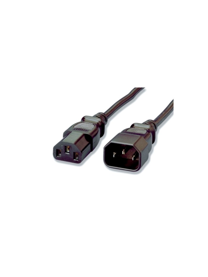Cable alargo alimentacion equip iec macho - hembra 1.8m Cable alargo alimentacion equip iec macho - hembra 1.8m
