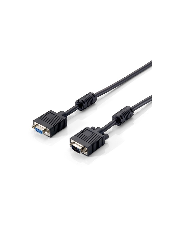 Cable alargo svga equip 3coax macho - hembra 1.8m con ferritas Cable alargo svga equip 3coax macho - hembra 1.8m con ferritas