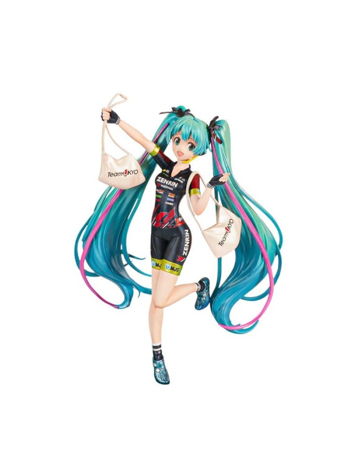 Figura banpresto hatsune miku racing chronicle racing miku 2019 team ukyo cheering Figura banpresto hatsune miku racing chronicle racing miku 2019 team ukyo cheering