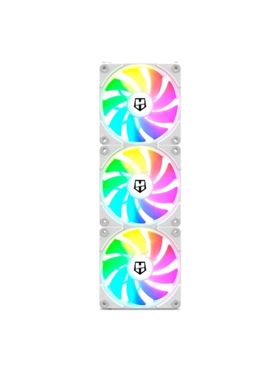 Ventilador caja nox hummer easylink white 3 x 120mm led argb